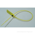 Numbered Adjustable Wire Yellow Cargo Security Seals / Cable Seals With Tooth Strap P-117b